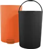 MSV kleiner Treteimer fur Bad/Toilette - orange - 3L - 15 x Produktbild-Vorschau 2