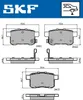 SKF Bremsbeläge Satz Hinten Bremsklötze für HONDA ACCORD Produktbild-Vorschau 1