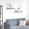vidaXL Plovoucí nástěnné police 2 ks. Šedé 40x23x3,8cm MDF Náhled obrázku produktu 2