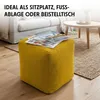 URBANARA Sitzsack-Hocker 85l senfgelb Basic-Comfort mit Produktbild-Vorschau 5