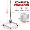 Stojak balkonowy PremiumX, 40x40 cm, aluminium, maszt 1 m, Podgląd zdjęcia produktu 7