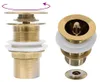 vidaXL Ablaufgarnitur ohne Überlauf Golden 6,4x6,4x9,1 cm Produktbild-Vorschau 7
