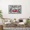 Gerahmtes Poster - Schwarzer Rahmen - Trafalgar Platz Taxi Produktbild-Vorschau 6