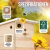 BEESI Hummelhaus groß inkl. Vorbau und Wachsmottenspere & Produktbild-Vorschau 2