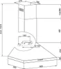 Amica KH 17286-3 E Kaminhaube, 60 cm Produktbild-Vorschau 2