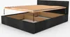 An illustration showing how to assemble a bed frame with storage. Produktbild-Vorschau