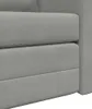 Bodensofa mit Schlaffunktion Hellgrau 122x204x55 cm Samt Produktbild-Vorschau 7