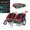 KESSER® Kinderanhänger Fahrradanhänger 360° Drehbar mit Produktbild-Vorschau 7