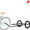 vidaXL Remorque pour vélo Noir 135x68x37 cm Fer Voir les images du produit 3
