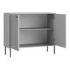 Sideboard 105cm in grau mit gerillter Front IPSWICH-166 Produktbild-Vorschau 2