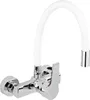 Küchenarmatur, Wandarmatur flexible, weiß, Wasserhahn, Produktbild-Vorschau 3