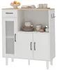 HOMCOM dressoir/keukenmeubel met lade, 2 kastjes, open vak Productafbeelding-voorbeeld 1