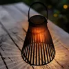 LED Solar Laterne schwarz - 23 cm - Garten Deko Leuchte zum Produktbild-Vorschau 1
