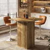 Tribesigns quadratischer Bartisch, 79 cm, Holz, Hausbar mit Produktbild-Vorschau 1