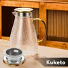 Kuketo | Glas Teekanne mit Sieb 1,8 L – Hitzebeständiger Produktbild-Vorschau 3