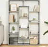 vidaXL Bücherregal Grau Sonoma 102x29x143 cm Holzwerkstoff Produktbild-Vorschau 2