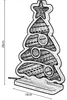 Mirror-Infinity LED-Weihnachtsbaum mit Timer, 89 LEDs, Produktbild-Vorschau 4