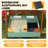 Pískoviště AIYAPLAY se střechou, 116 x 112,5 cm, dřevěné Náhled obrázku produktu 7