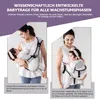 Tragetuch Baby Neugeboren Ergonomisch Hüfttrage Baby bis 25 Produktbild-Vorschau 4