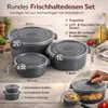 Mikrowellengeschirr 3er Set Mikrowellen Schalen Menüteller Produktbild-Vorschau 9