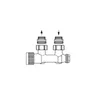 Oventrop Multiblock T Eckform Ein-/Zweirohr 1/2" IG x 3/4" Anteprima dell’immagine prodotto 3
