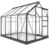 Outsunny Kas, aluminium constructie met dakramen, 190 x 252 Productafbeelding-voorbeeld 1
