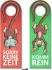 Sorry keine Zeit oder komm rein Türhänger 3er Set mit Produktbild-Vorschau 1