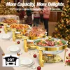 WARMOUNTS 4er Chafing Dish, 4,7L Rund Edelstahl Produktbild-Vorschau 10
