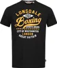 Pánské tričko regular fit HALESWORTH Black XL Lonsdale Náhled obrázku produktu 1
