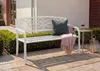 Gartenbank HWC-F44, Bank Parkbank Sitzbank, 2-Sitzer Produktbild-Vorschau 10