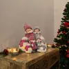 Winterkinder Mädchen und Jungen mit LED Schneemännern 16cm Produktbild-Vorschau 9