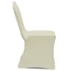 vidaXL Stretch-Stuhlhussen Creme 30 Stk. Produktbild-Vorschau 3