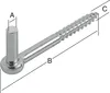 Einschraubkloben 13 x 160 x 12 mm Produktbild-Vorschau 2