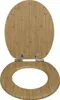 WC-Sitz Toilettensitz mit Absenkautomatik, MDF Holzkern, Produktbild-Vorschau 2