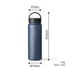 Trinkflasche Edelstahl 500ml Thermo Flasche Sport isoliert Produktbild-Vorschau 3
