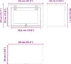 Technical drawings of a cabinet with dimensions. Anteprima dell’immagine prodotto