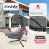 Závěsné lehátko tectake Elaria se sluneční stříškou a boční Náhled obrázku produktu 5