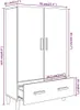 vidaXL Highboard gris béton 70x31x115 cm Bois composite Voir les images du produit 8