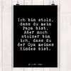 Mr. & Mrs. Panda Bild Ich bin stolz, dass... DIN A4 - Produktbild-Vorschau 2