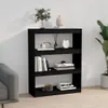 vidaXL Bücherregal Raumteiler Schwarz 80x30x103,5 cm Produktbild-Vorschau 5