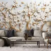 Vlies fototapete Goldener Baum 200x140 cm Feeby Gold inkl. Produktbild-Vorschau 2