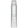 Gabionen mit Hochbogen 7 Stk. 400x50x180/200cm Verzinktes Produktbild-Vorschau 5