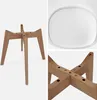 sweeek - 6 skandinavische Stühle mit Holzbeinen - Weiß Produktbild-Vorschau 5