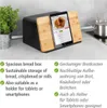 Brotkasten mit Bambusbrett, Schwarz Produktbild-Vorschau 3
