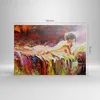 Bild auf Leinwand - Leinwandbild - Frau Modell - 100x70cm - Produktbild-Vorschau 3