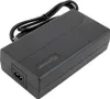 A black e-bike charger is shown on a white background. Voir les images du produit