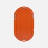 sweeek - Ovaler Spiegel mit glossy Finish 70cm - Orange Produktbild-Vorschau 2