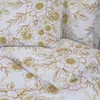 vidaXL Bettwäsche-Set Weiß und Braun 140x200 cm Baumwolle Produktbild-Vorschau 5