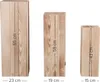 UNUS® Holzsäule 3er Set Holz Säule Dekosäule Blumensäule Produktbild-Vorschau 2