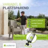 Juskys Polyrattan Gartenstühle Yoro 6er Set - mit Armlehnen Produktbild-Vorschau 6